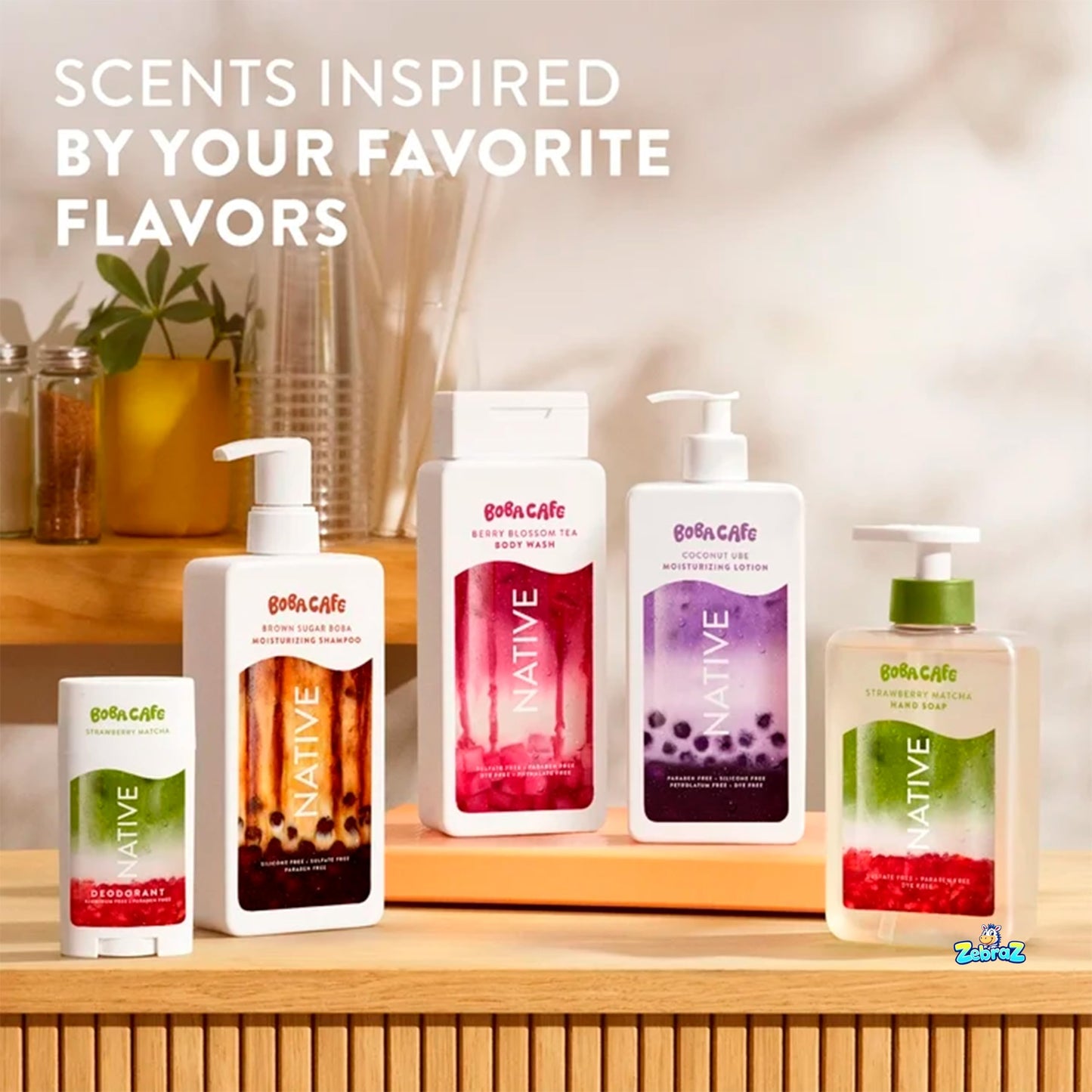 Native Body Wash, Limited Edition Coconut Ube, Sulfate Free Body Wash for Women & Men, Boba Café, 18 fl ozPack Of 02 Beauty & Personal Care Native