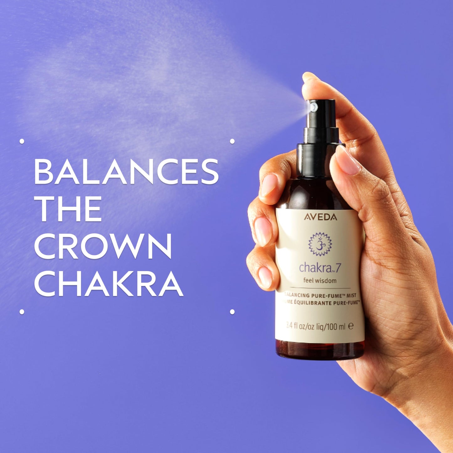 Aveda Chakra 7 Balancing Pure-Fume Mist: Connection | Body & Room Spray | Balances Crown Chakra | With Olibanum, Certified Organic Elemi & Angelica Beauty & Personal Care Aveda