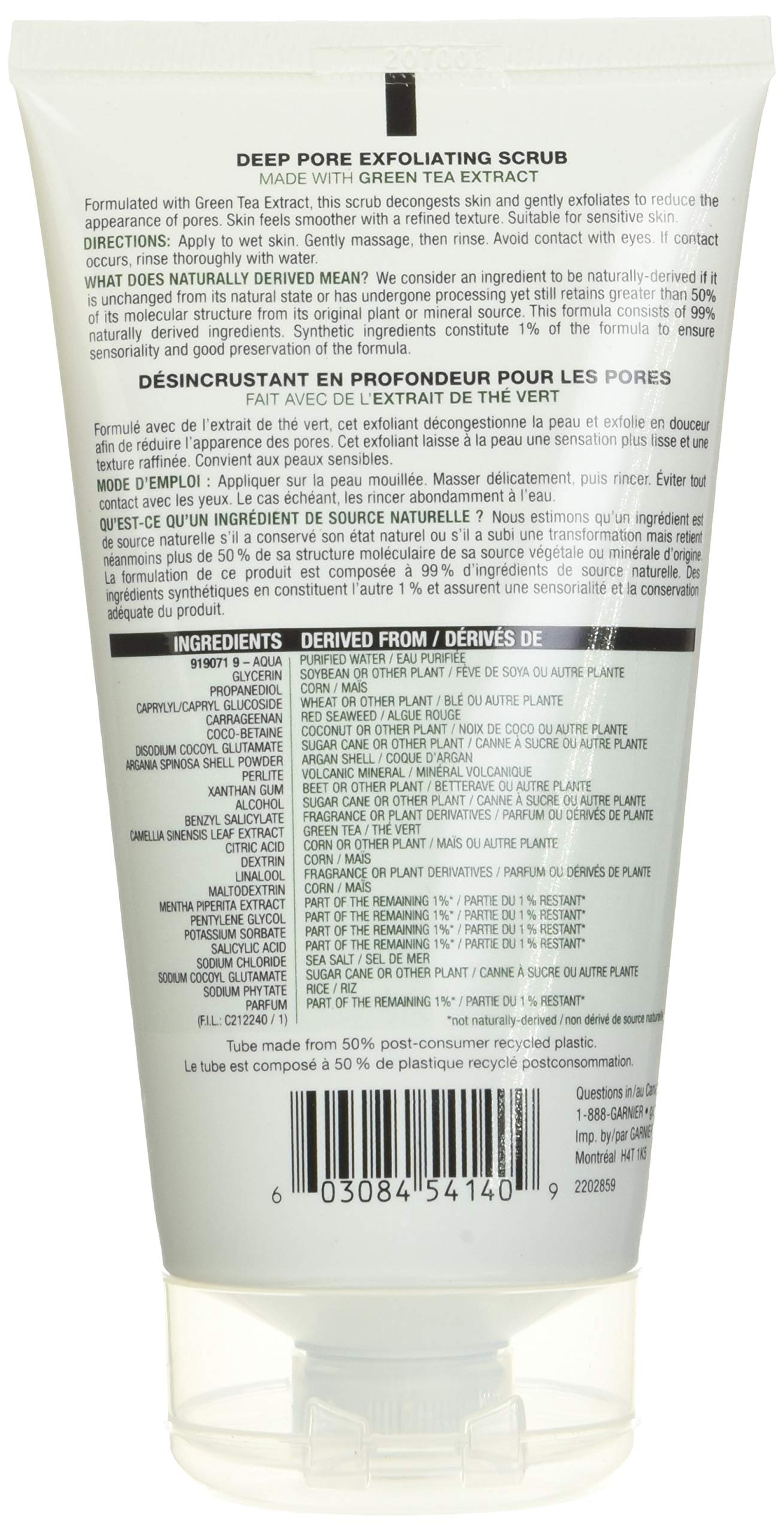 Garnier SkinActive Exfoliating Face Scrub with Green Tea, Oily Skin, 5 fl. oz. Beauty & Personal Care Garnier