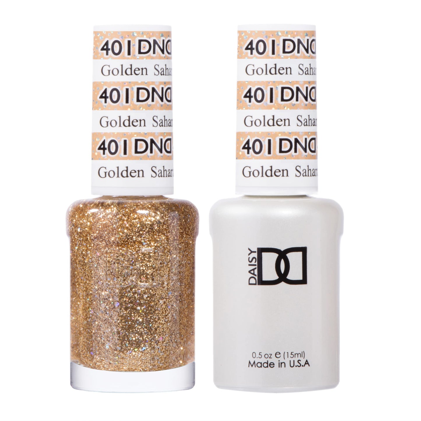 DND Gel Polish Set, Yellow Collection, UV/LED Gel Polish and Air Dry Nail Lacquer, Matching Chip-Free Polish Duo, 401 Golden Sahara Star, 0.5 Fl Oz Beauty & Personal Care DAISY DND