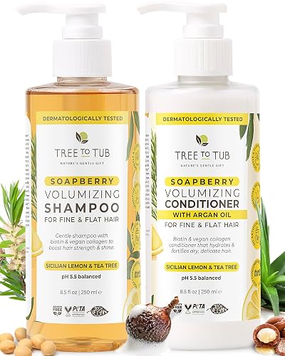 Tree To Tub Biotin Shampoo and Conditioner - Gentle Hair Thickening Shampoo and Conditioner for Fine Hair, Sensitive Scalp- Sulfate Free Shampoo Beauty & Personal Care Tree To Tub