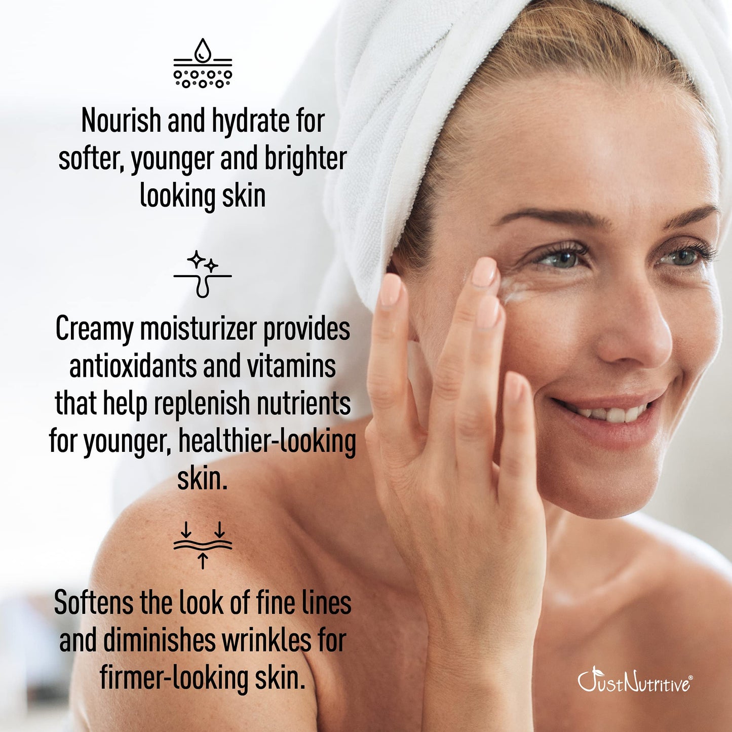 Just Nutritive Anti-Aging Day Facial Cream | Best Day Cream | Lasting Radiant Appearance | Leaves Skin Fresh Softens The Look of Fine Lines | Locks Beauty & Personal Care Just Nutritive