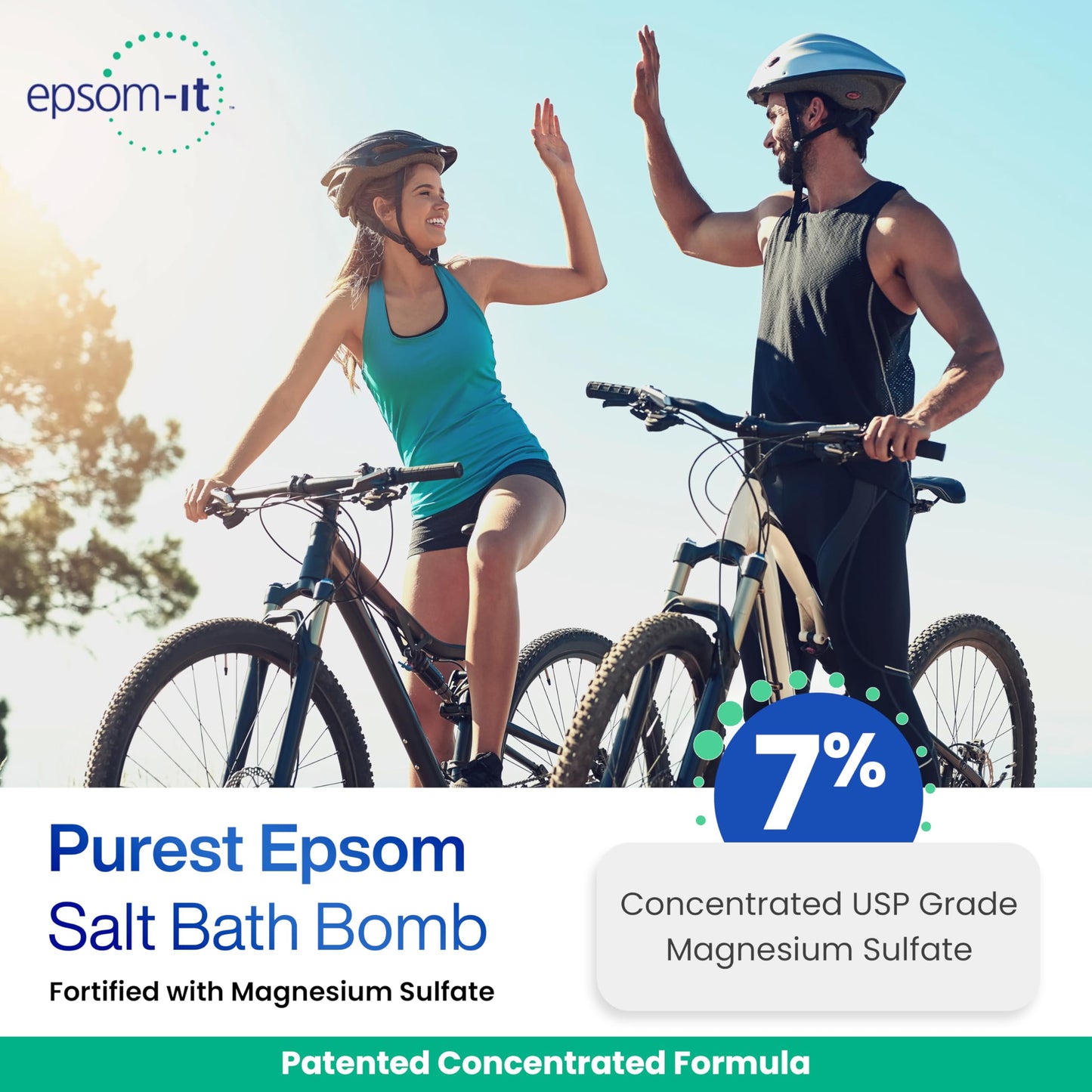 Epsom-It Epsom Salt Bath Bomb - Magnesium Sulfate Epsom Salts for Soothing and Refreshing soak, Recovery Magnesium Bath Soak for Women & Men Beauty and Personal Care EPSOM-IT