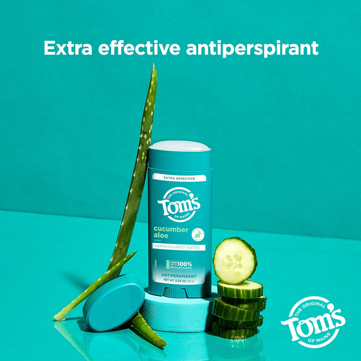 Tom’s of Maine Cucumber Aloe Antiperspirant, For Women and Men, 3.25 oz Beauty and Personal Care Tom's of Maine