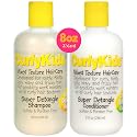CurlyKids Super Detangle Kids Shampoo & Conditioner Set, Frizz-Free Care for Curly, Kinky, Wavy, and Frizzy Hair - Sulfate & Paraben-Free Hair Care Beauty & Personal Care CurlyKids