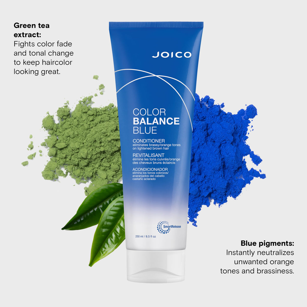 Joico Color Balance Blue Conditioner | For Lightened Brown Hair | Eliminate Brassy Orange Tones | Boost Color Vibrancy & Shine | UV Protection | Beauty & Personal Care Joico