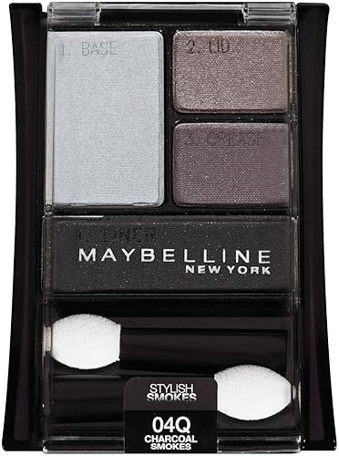 Maybelline New York Expert Wear Eyeshadow Quads, Stylish Smokes, 04q Charcoal Smokes, 0.17 Ounce Beauty & Personal Care MAYBELLINE