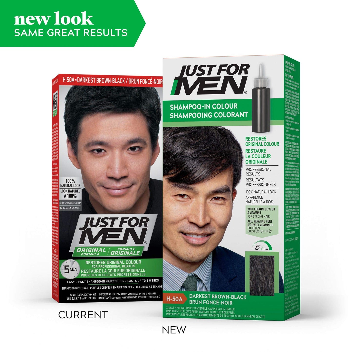 Just For Men Shampoo-In #H-50 Haircolor Darkest Brown/Black (2 Pack) Beauty & Personal Care Just for Men