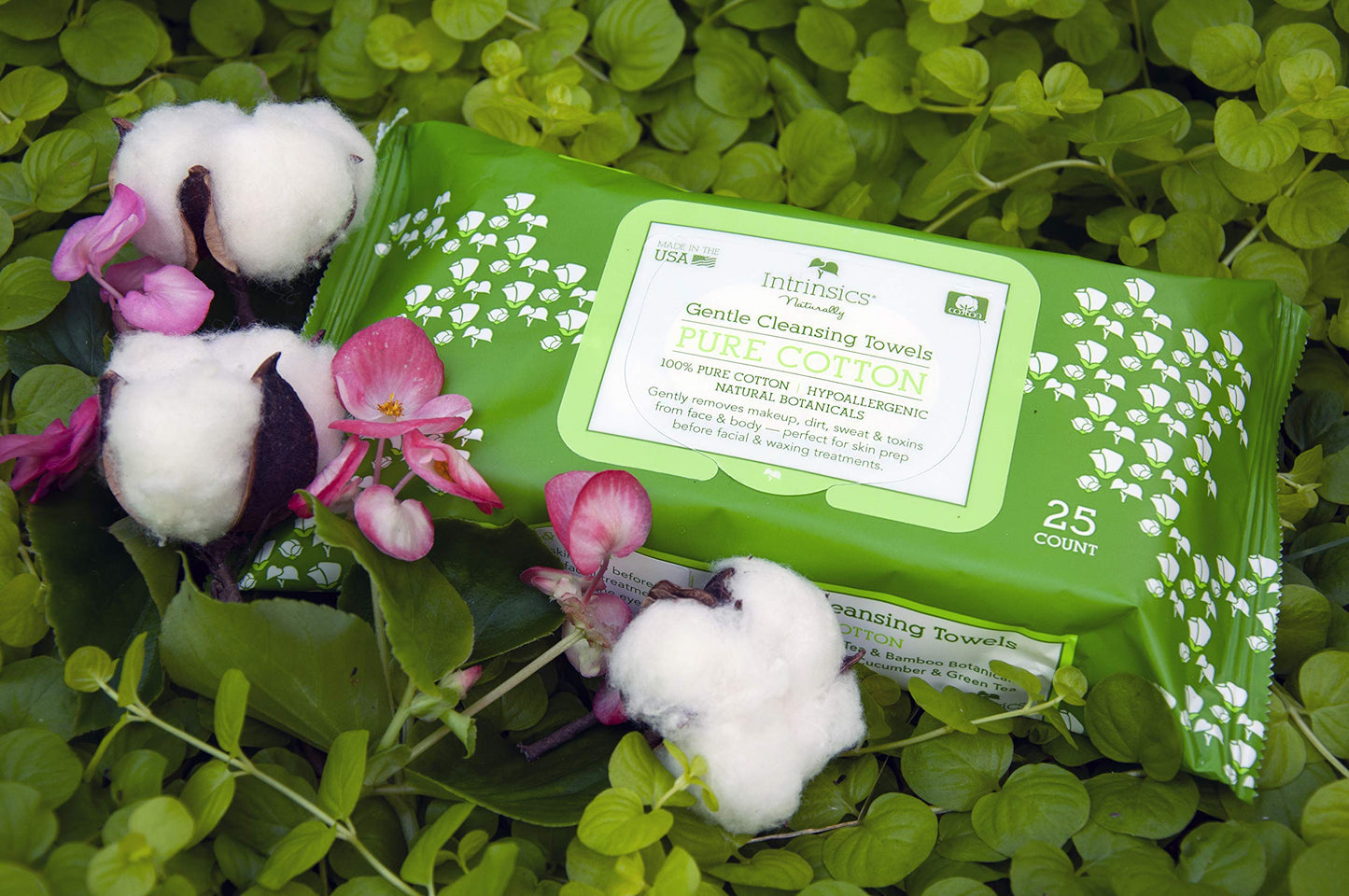 Intrinsics Intrinsics gentle cleansing towel - 8.5" x 6", 100% naturelle cotton - 25 count Beauty & Personal Care Intrinsics
