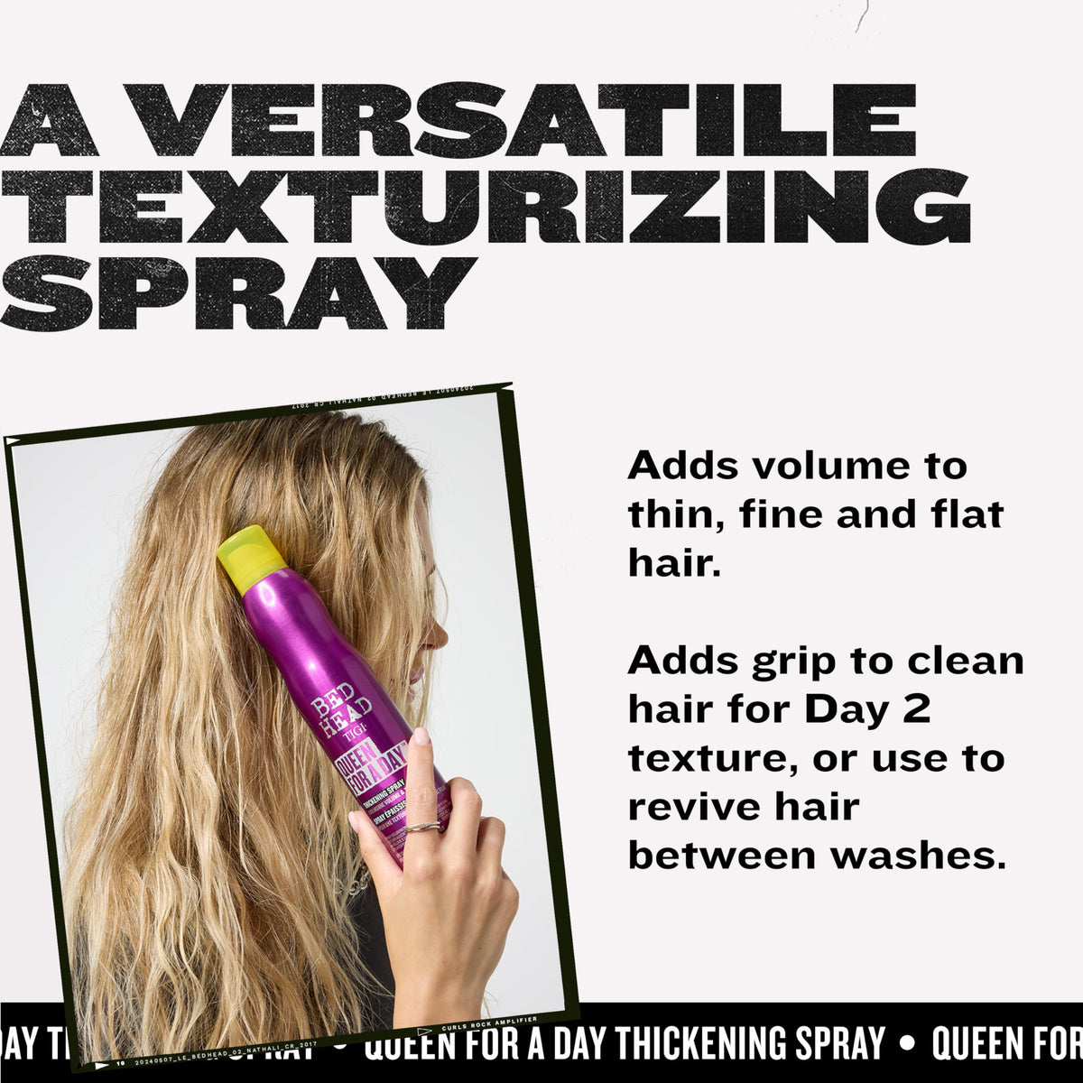TIGI Bed Head Volumizing Hair Spray, Queen For A Day, for Thickening and Texturizing Fine Hair, 10.5 oz Beauty & Personal Care TIGI