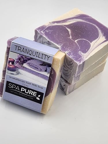 Spa Pure Aromatherapy Luxury Soap, made with plant based ingredients, essential oils, all natural, 5.5 oz each (Tranquility) Beauty & Personal Care Spa Pure