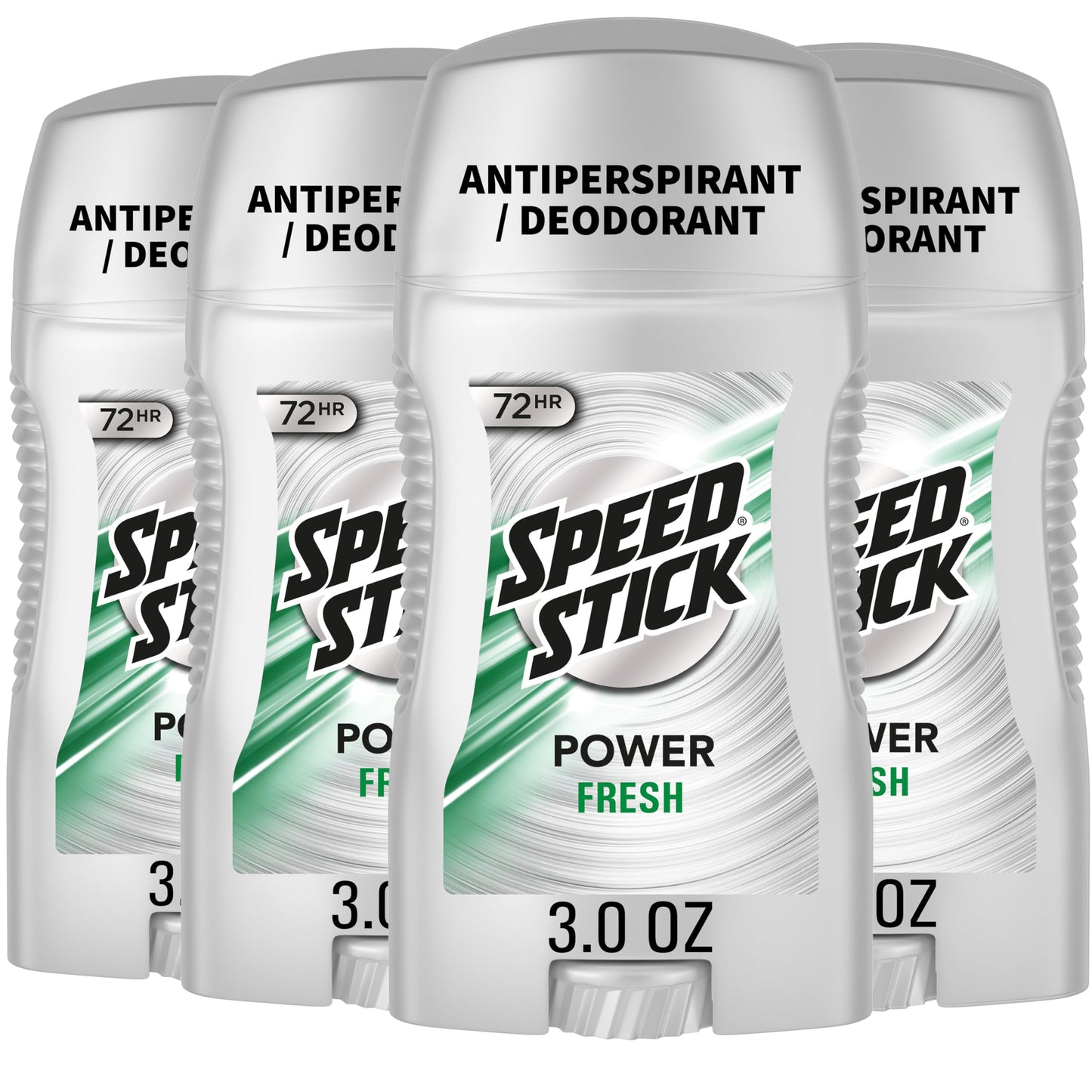 Speed Stick Power Antiperspirant Deodorant for Men, 72 HR Sweat & Odor Protection, Fresh Scent, 3.0 oz Stick (4 Pack) Beauty and Personal Care Speed Stick