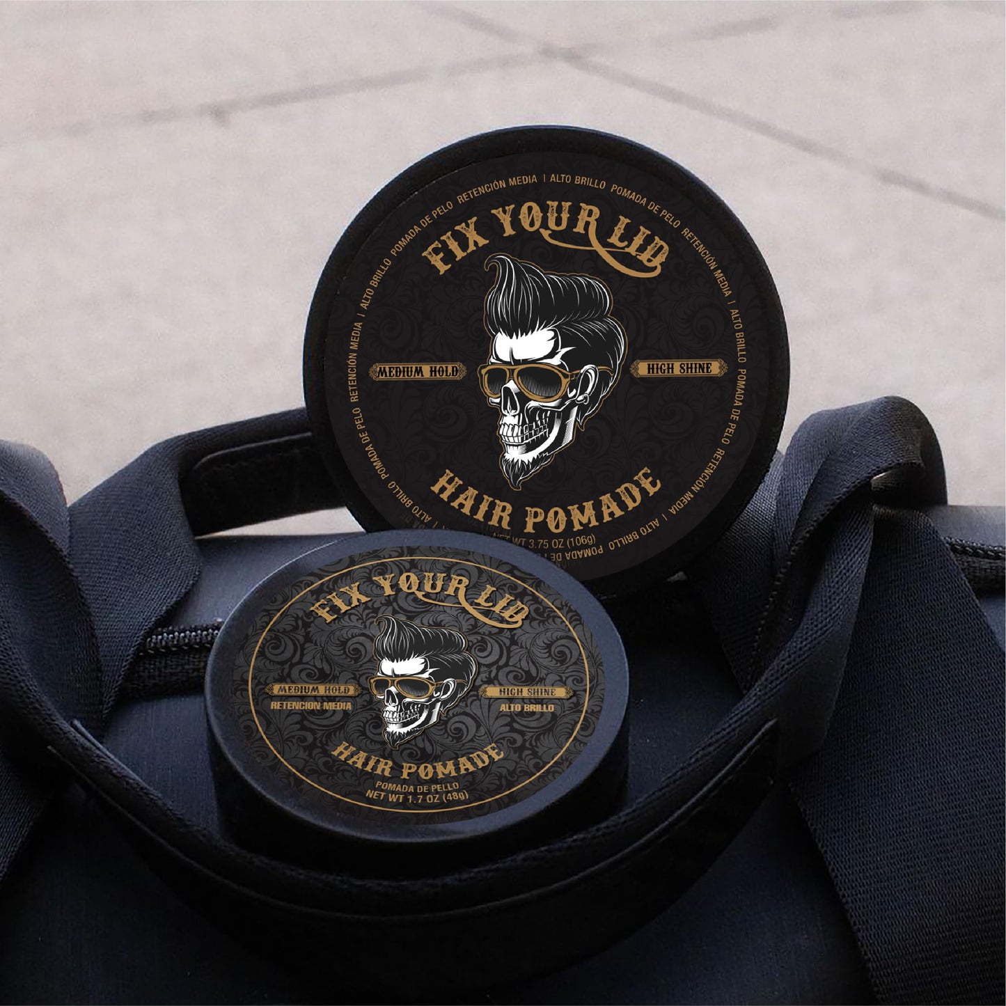 Fix Your Lid Hair Pomade for Men - Water Based Pomade Medium Hold High Shine - Easy to Wash Out - All Hair Types - 3.75oz Beauty & Personal Care Fix Your Lid
