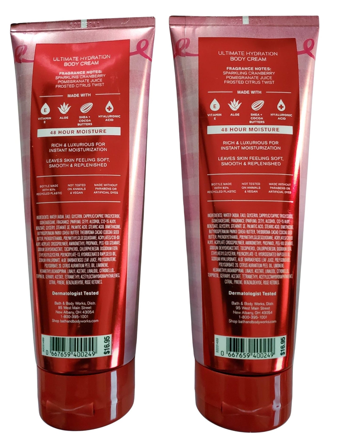 Bath & Body Works Women's Mrs Claus Ultimate Hydration Body Cream 8 Ounces Pack of 2 Beauty & Personal Care Bath & Body Works