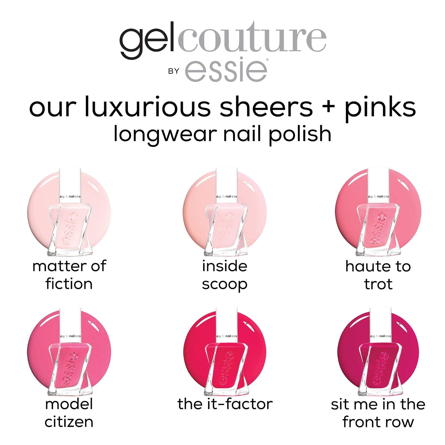essie Gel Couture 2-Step Longwear Nail Polish, Lace Is More, 0.46 fl. oz. Beauty & Personal Care essie
