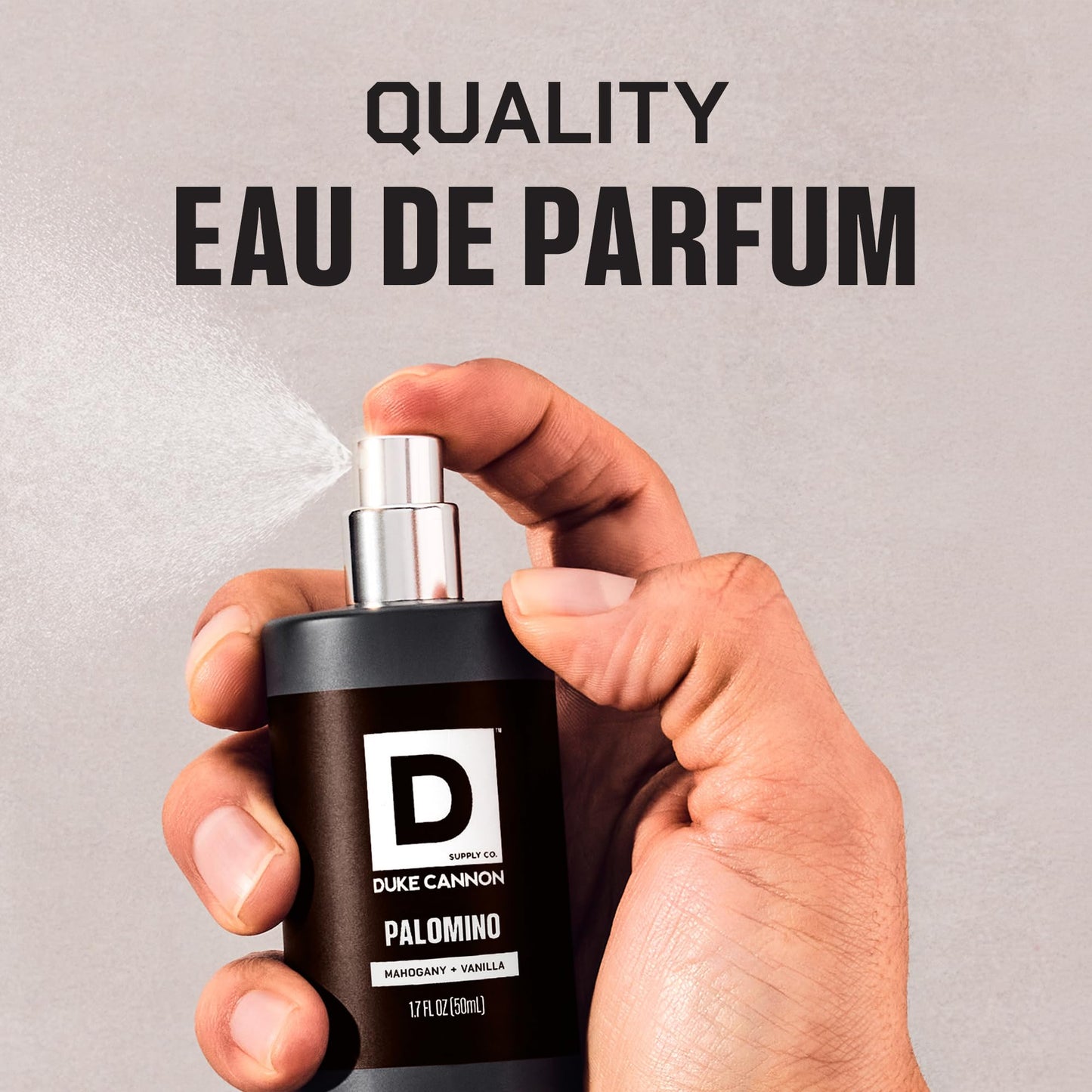 Duke Cannon Proper Cologne Palomino | Men's Eau de Parfum | Mahogany and Vanilla | Subtle, Long-Lasting Natural Scent | 1.7 fl oz Beauty & Personal Care Duke Cannon Supply Co.