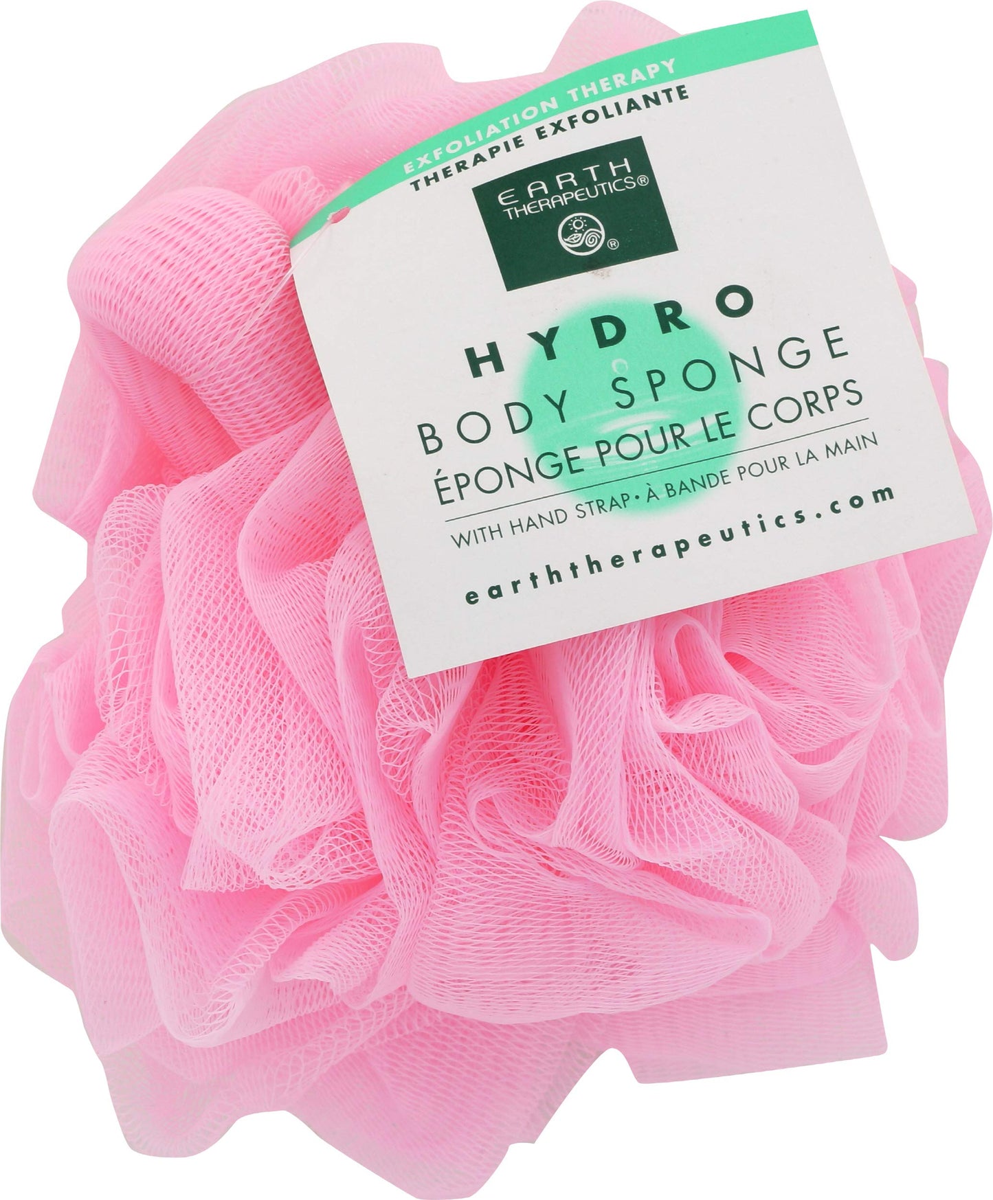 Earth Therapeutics Hydro Body Sponge with Hand Strap - Pink Beauty and Personal Care Earth Therapeutics
