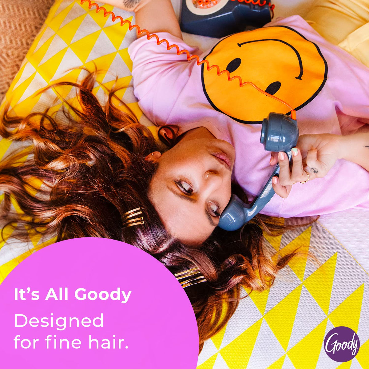 Goody Ceramic Hair Brush, Oval Cushion - Natural Boar and Nylon Bristle Mix to Enhance Shine & Smooth Hair, Fights Frizz and Static - Premium Wood Beauty & Personal Care GOODY
