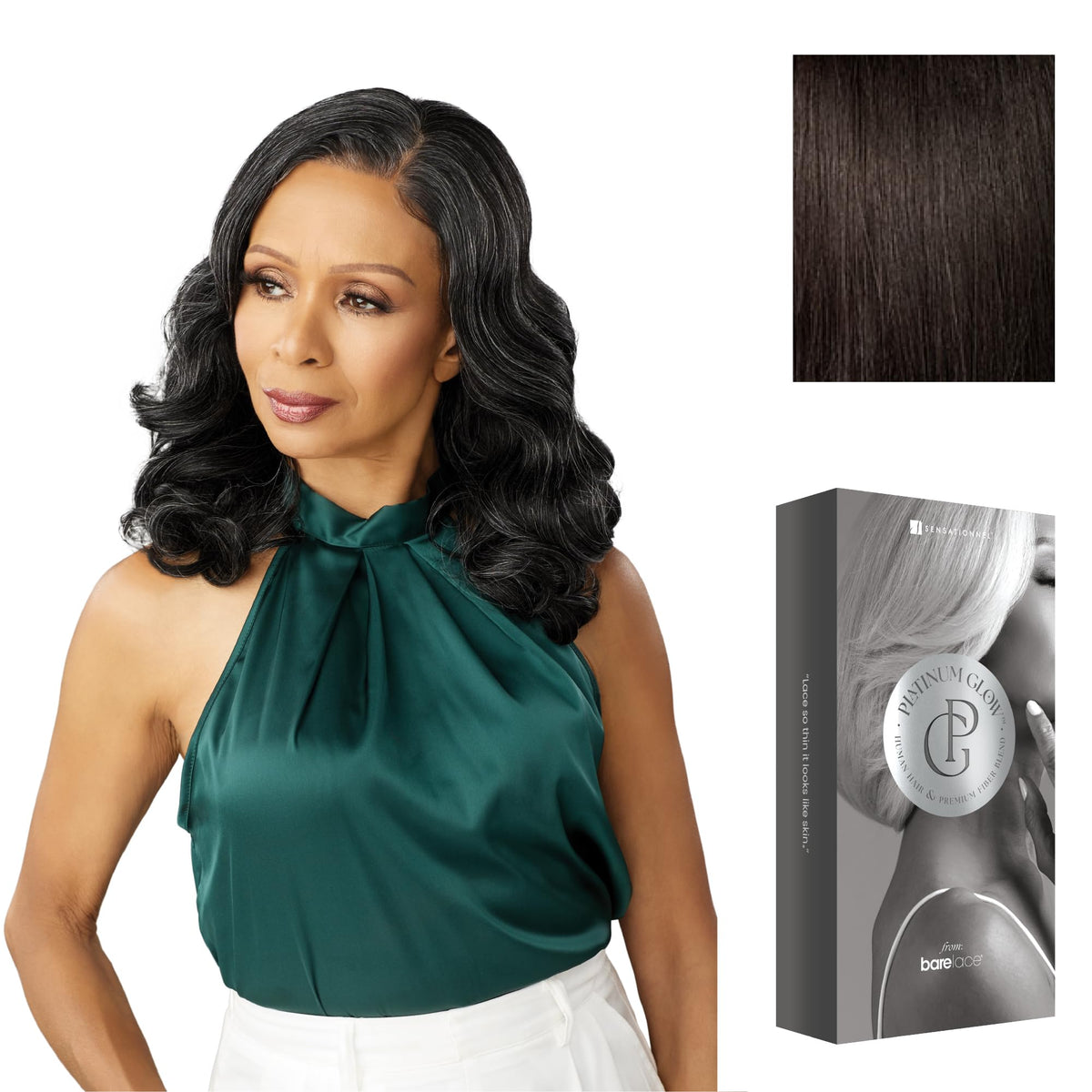 Sensationnel Platinum Glow 13x6 Wig-Nadine, 2 DARKBROWN