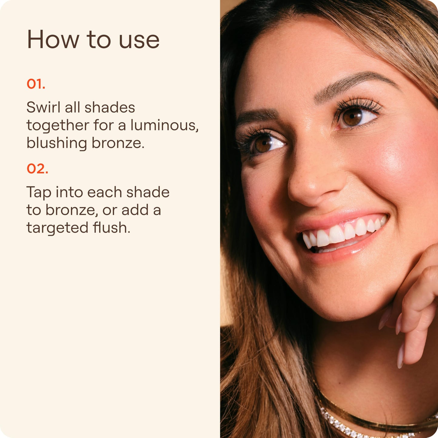 Live Tinted Huebeam Gradient Blushing Bronzer - Lightweight, Highly-Pigmented, Buildable & Blendable - Sunkissed, Glowy, Even Toned Skin Face Blush Beauty & Personal Care Live Tinted