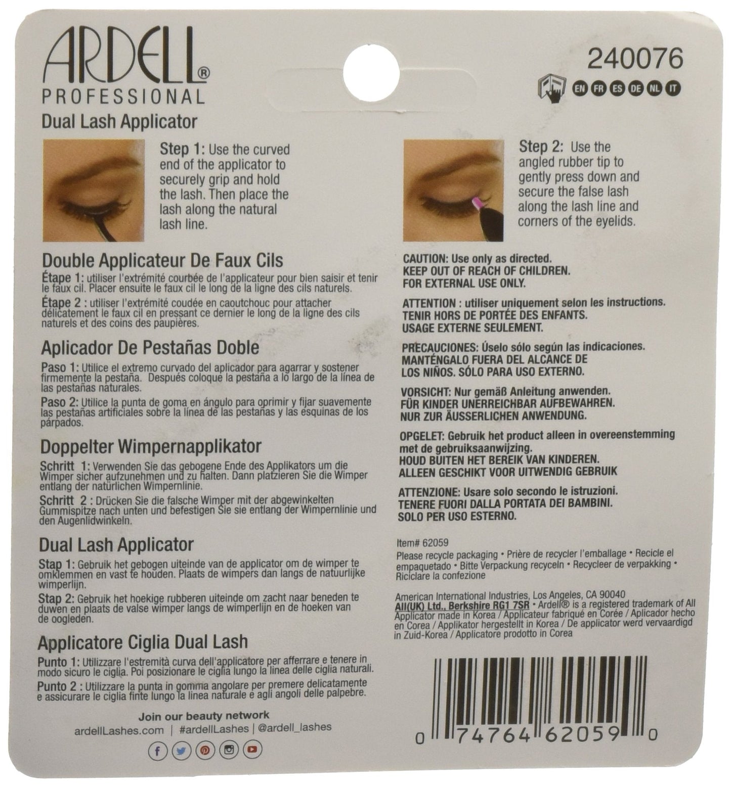 Ardell Dual Fake Lash Applicator Beauty & Personal Care Ardell