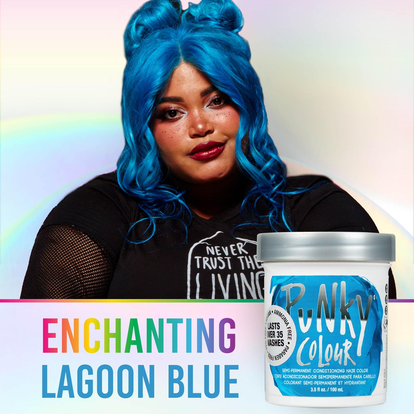 Punky Colour Semi Permanent Hair Color - Conditioning Blue Hair Dye for Vibrant Blue Hairs, Vegan, Cruelty-Free, Lasts up to 35 Washes, 3.5 oz Beauty & Personal Care Punky