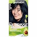 Garnier Nutrisse Nourishing Color Creme, 22 - Intense Blue Black, Permanent Hair Dye, Nourishing Hair Color with Avocado, Olive and Shea Oils, Box Beauty & Personal Care Garnier