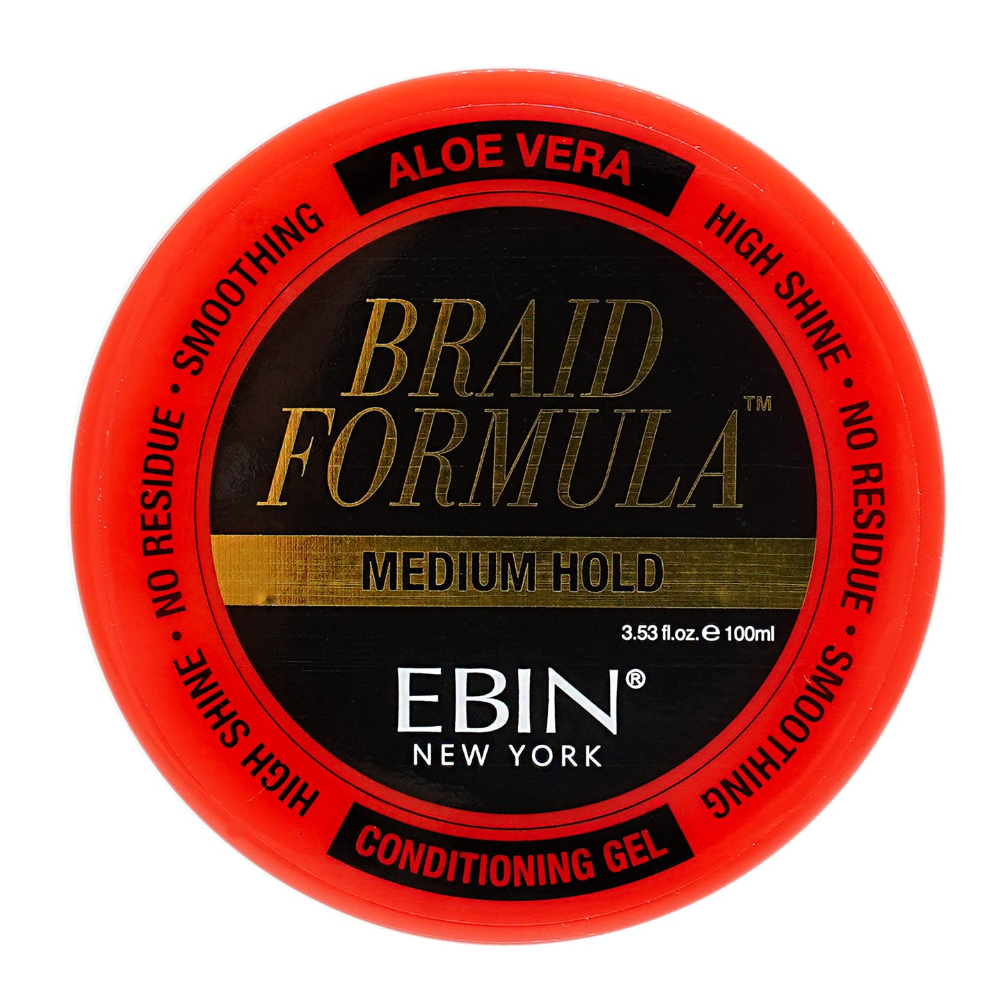 EBIN NEW YORK Braid Formula Conditioning Gel, Medium Hold, 3.53oz | Great for Braiding, Twisting, Edges, No Residue, No Flaking, Strong Hold, High Beauty & Personal Care EBIN NEW YORK