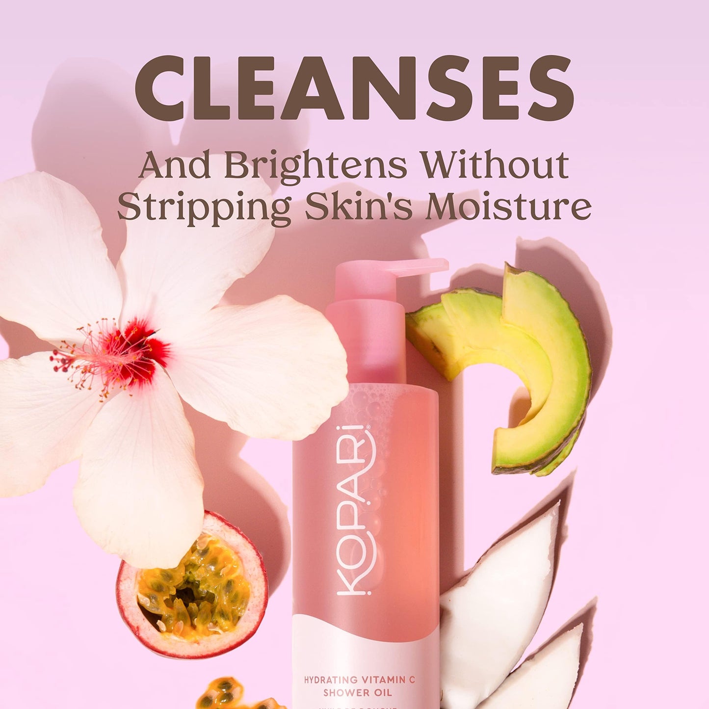 Kopari Sudsy Shower Oil - Skin Cleansing, Moisture Locking, Skin Hydrating Shower Oil (8.4oz) Beauty & Personal Care Kopari