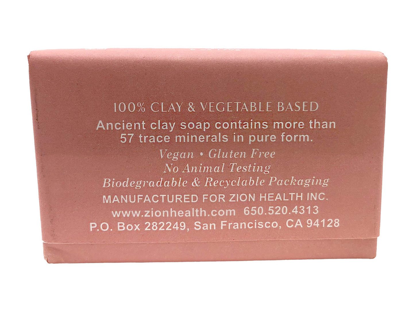Adama Minerals Zion Health Ancient Clay Bar Soap, Bergamot Rose, 6 oz (170 g) Beauty & Personal Care Adama Minerals