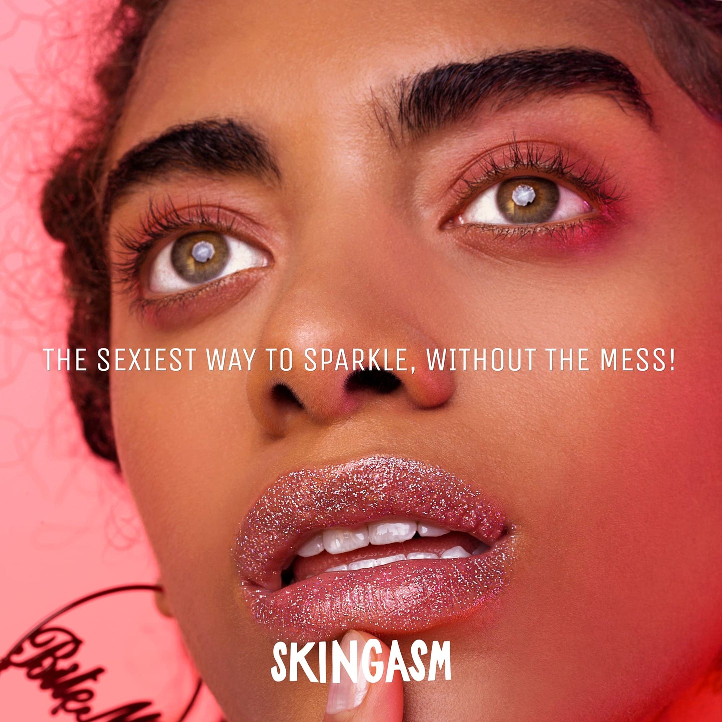 SKINGASM All Over Glitter Balm - The Sexiest Sparkle - Glitter for Your Lips, Eyes, Face, Body & Hair - Cruelty- Free- Glitter Eyeshadow - Vegan Beauty & Personal Care SKINGASM