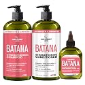 Hair Chemist Batana Strengthening Large Shampoo, Conditioner and Hair Oil Set (3-PC SET) - Batana Shampoo and Conditioner for Hair Growth, Thickening Beauty & Personal Care Hair Chemist