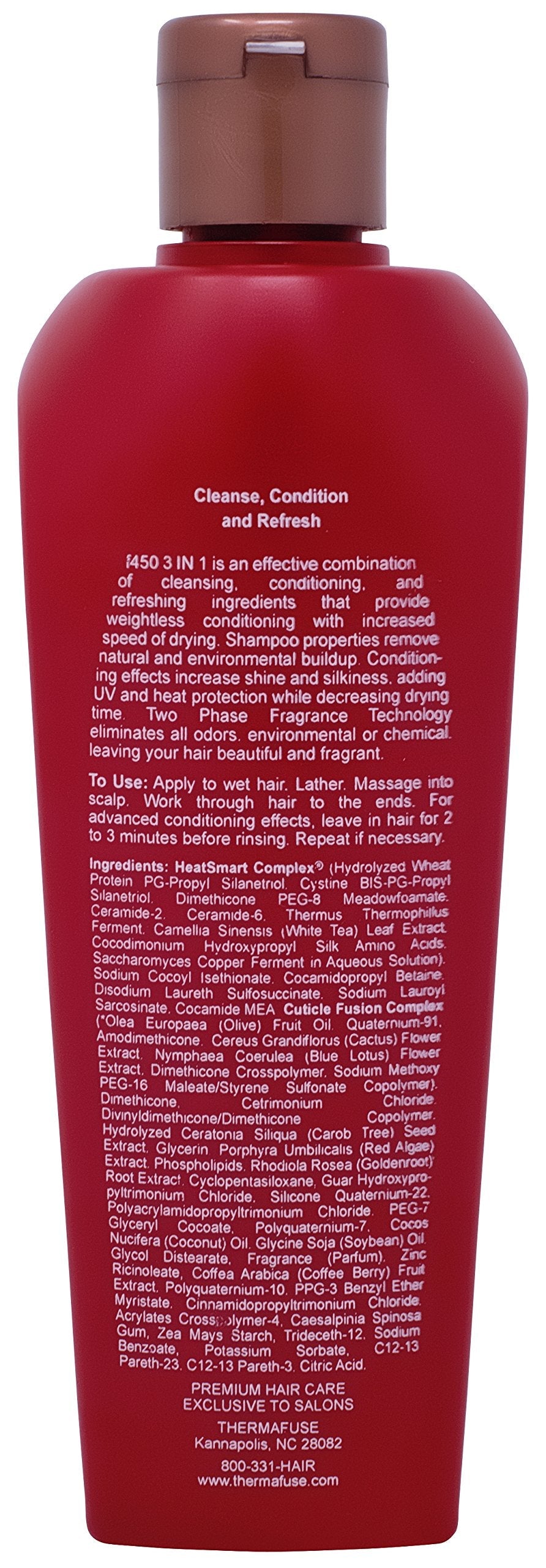 Thermafuse f450 3 in 1 Shampoo & Conditioner 10oz Beauty & Personal Care Thermafuse