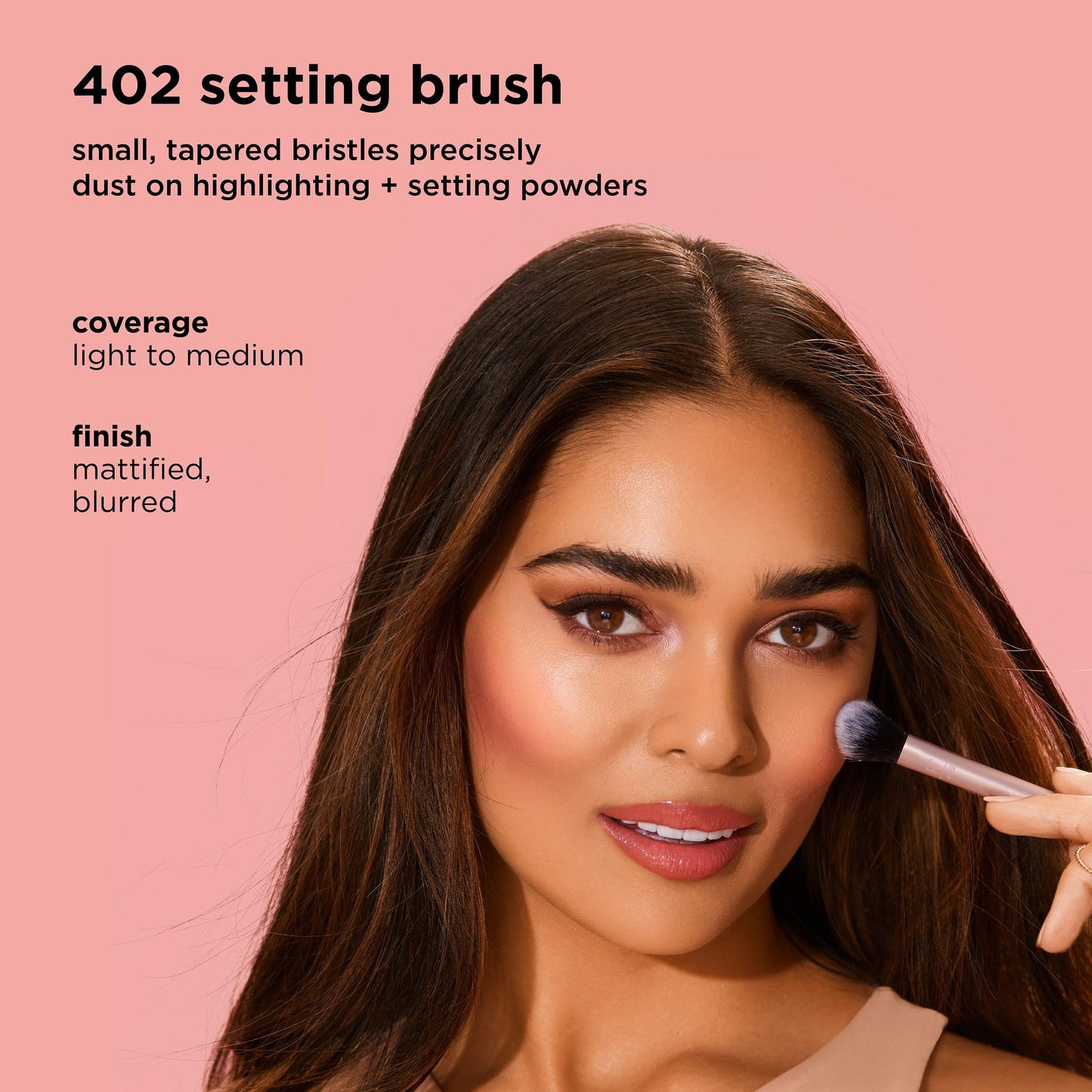 Real Techniques Setting Brush With Ultra Plush Custom Cut Synthetic Bristles and Extended Aluminum Ferrules to Build Coverage Beauty & Personal Care Real Techniques