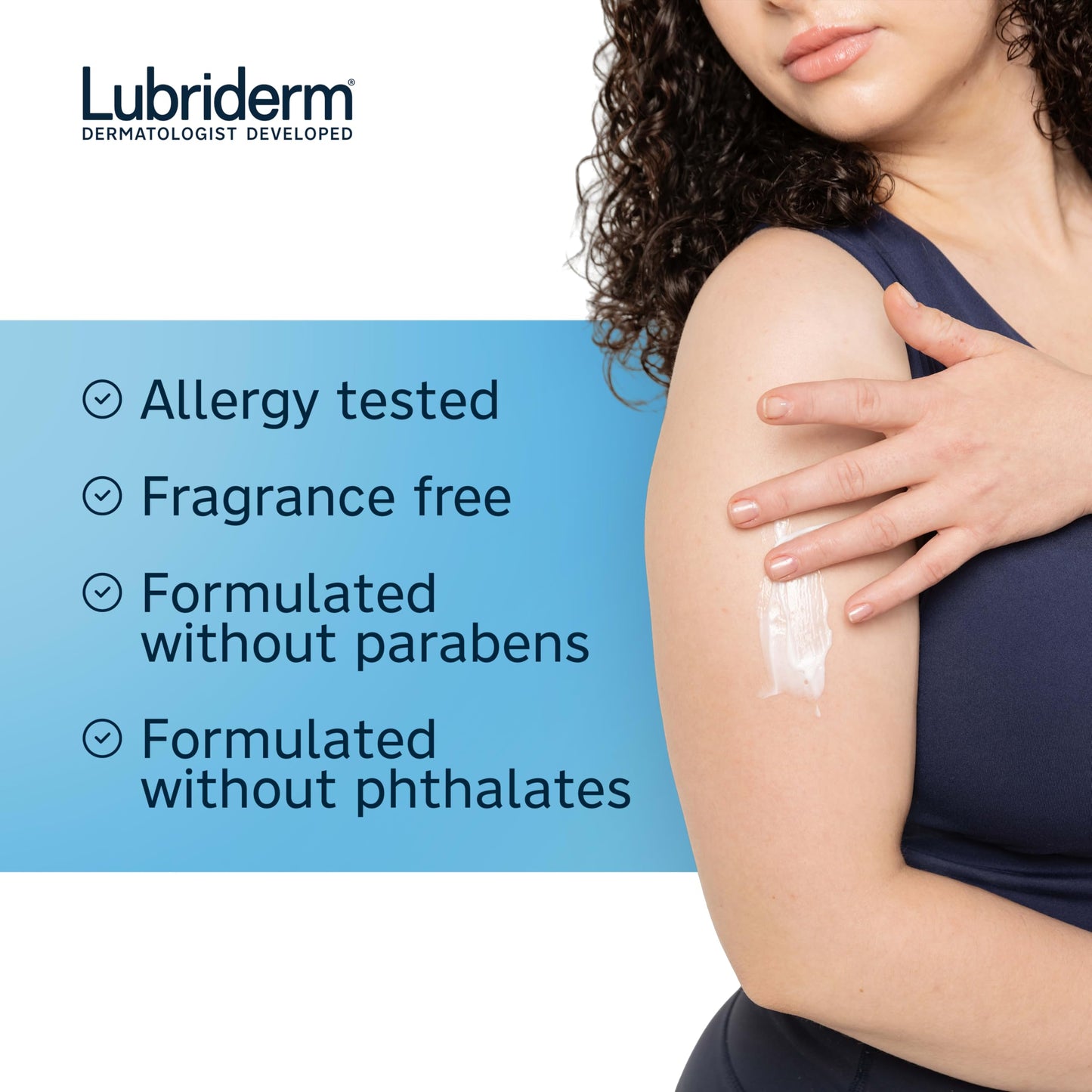 Lubriderm Fragrance Free Daily Moisture Body Lotion + Pro-Ceramide, Unscented Lotion, Body Lotion for Dry Skin, Shea Butter, Glycerin, Non-Greasy Beauty & Personal Care Lubriderm