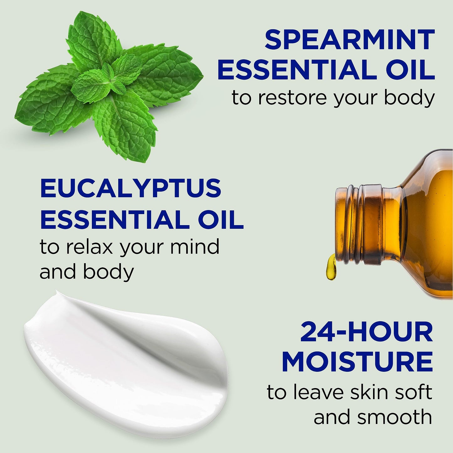 Dr Teal's 24 Hour Moisture+ Body Lotion, Eucalyptus & Spearmint & Essential Oils, 18 fl oz (Pack of 3) Beauty & Personal Care Dr Teal's