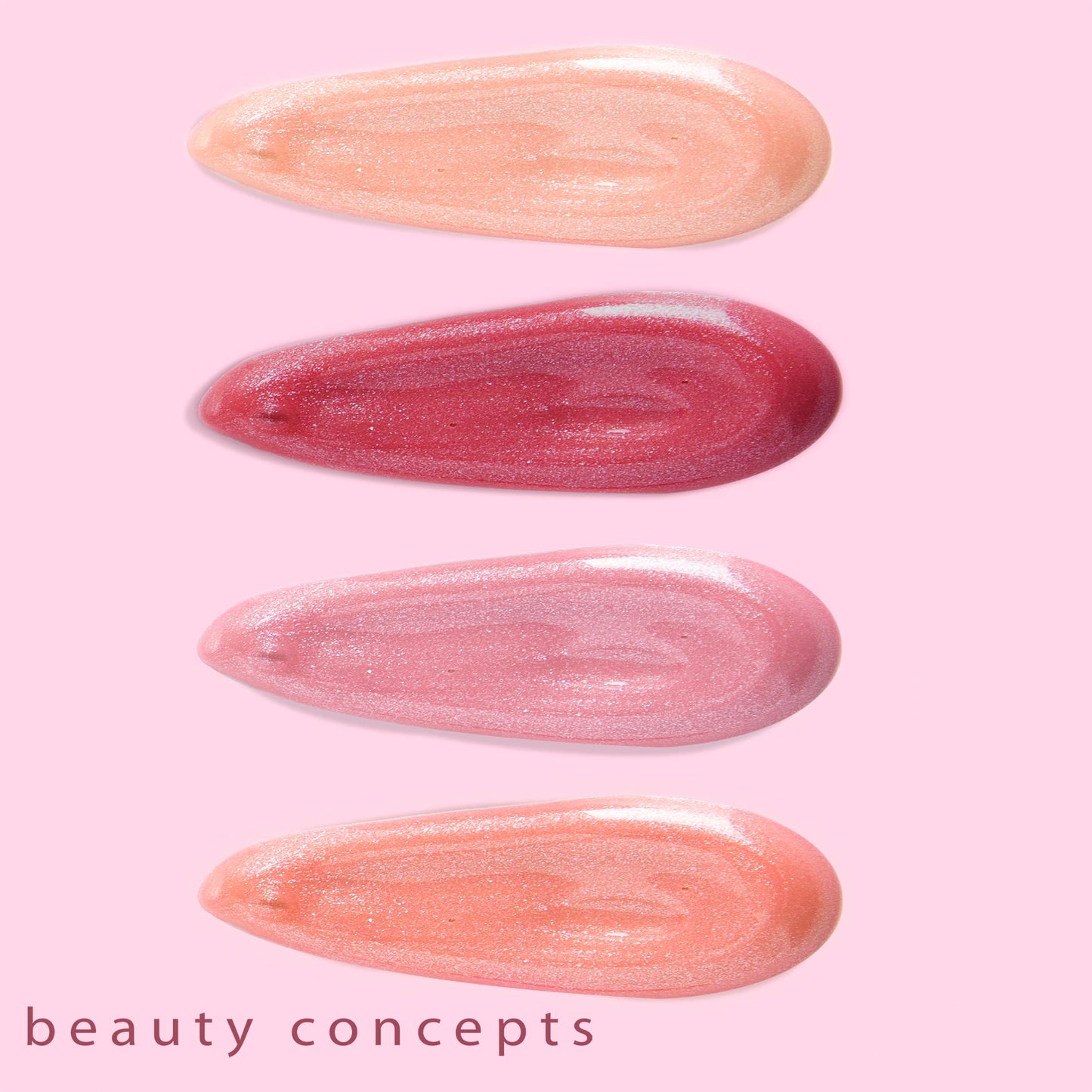 Beauty Concepts Lip Gloss Collection - Shimmering, Glossy Lip Makeup Set for a Radiant Finish, Pink and Red Collection Beauty & Personal Care B.C BEAUTY CONCEPTS