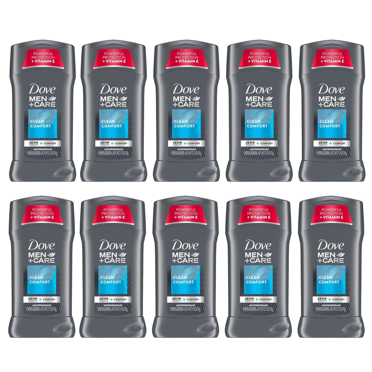 Dove Men+Care Antiperspirant Deodorant Stick Clean Comfort 2.7 oz (Pack of 10) Beauty and Personal Care Dove