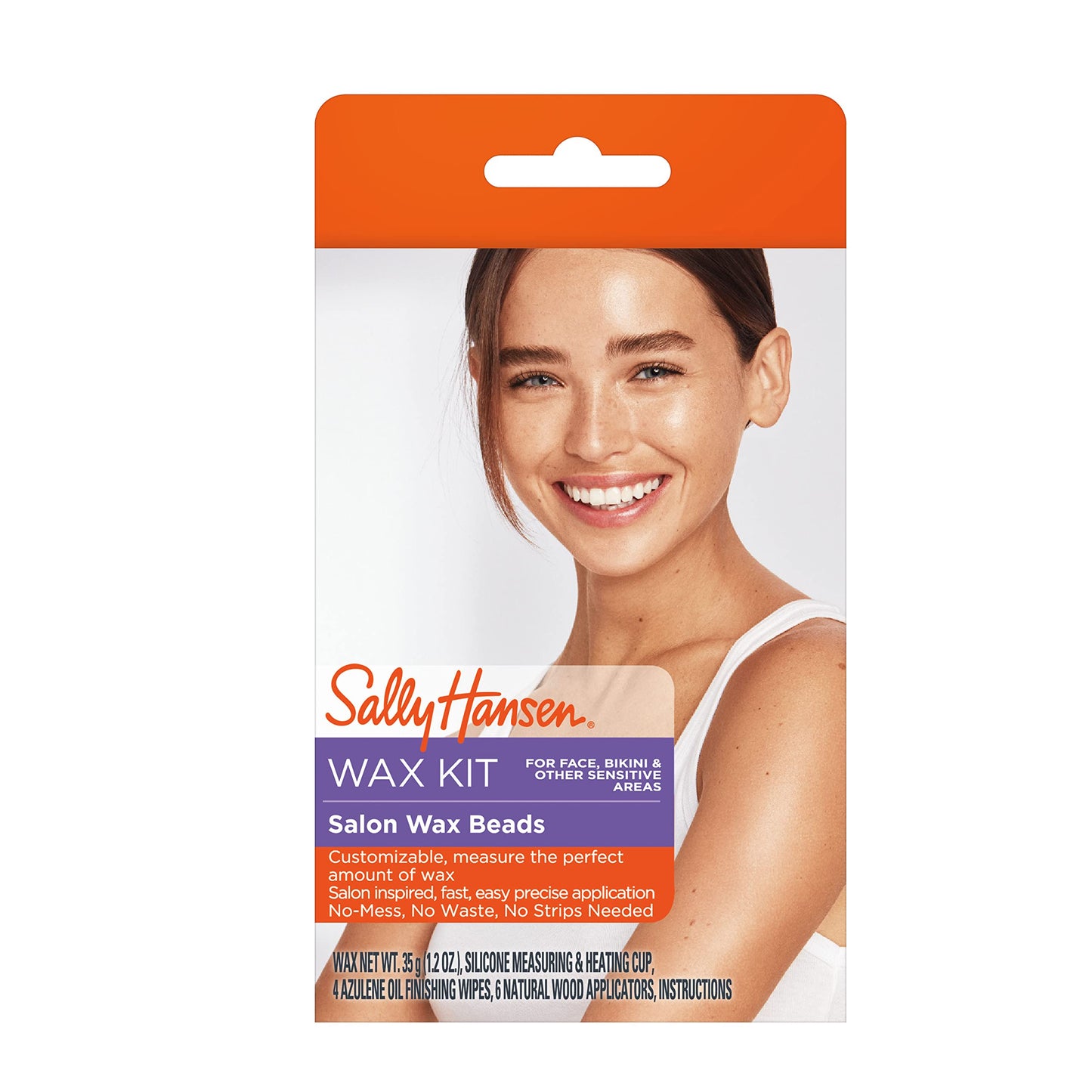 Sally Hansen Salon Wax Beads Kit - Hair Removal for Face & Bikini - No Waste, No Strips - Complete Home Waxing Kit Beauty and Personal Care Sally Hansen
