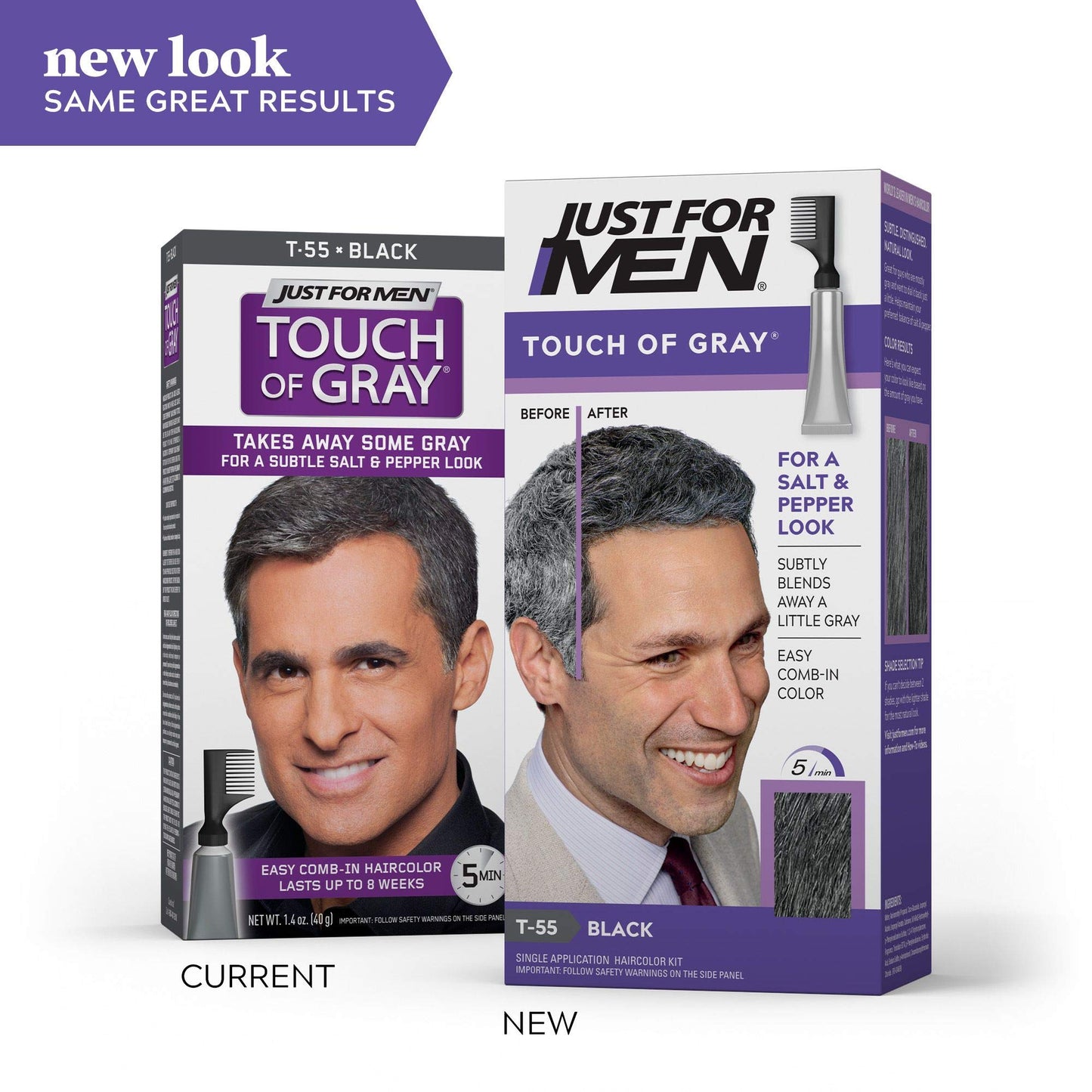 Just For Men Touch Of Gray Hair Color, Black Gray (6 Pack) Beauty & Personal Care Just for Men