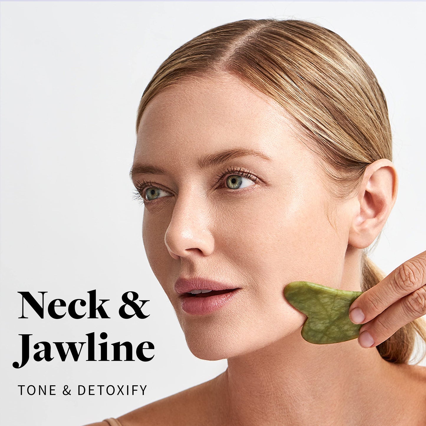 R.E.M Spring Jade Roller and Gua Sha - Spa Grade Face Roller Massager and Gua Sha Massage Tool Set. 100% Authentic Jade Stone. Reduces Puffiness Beauty & Personal Care R.E.M Spring