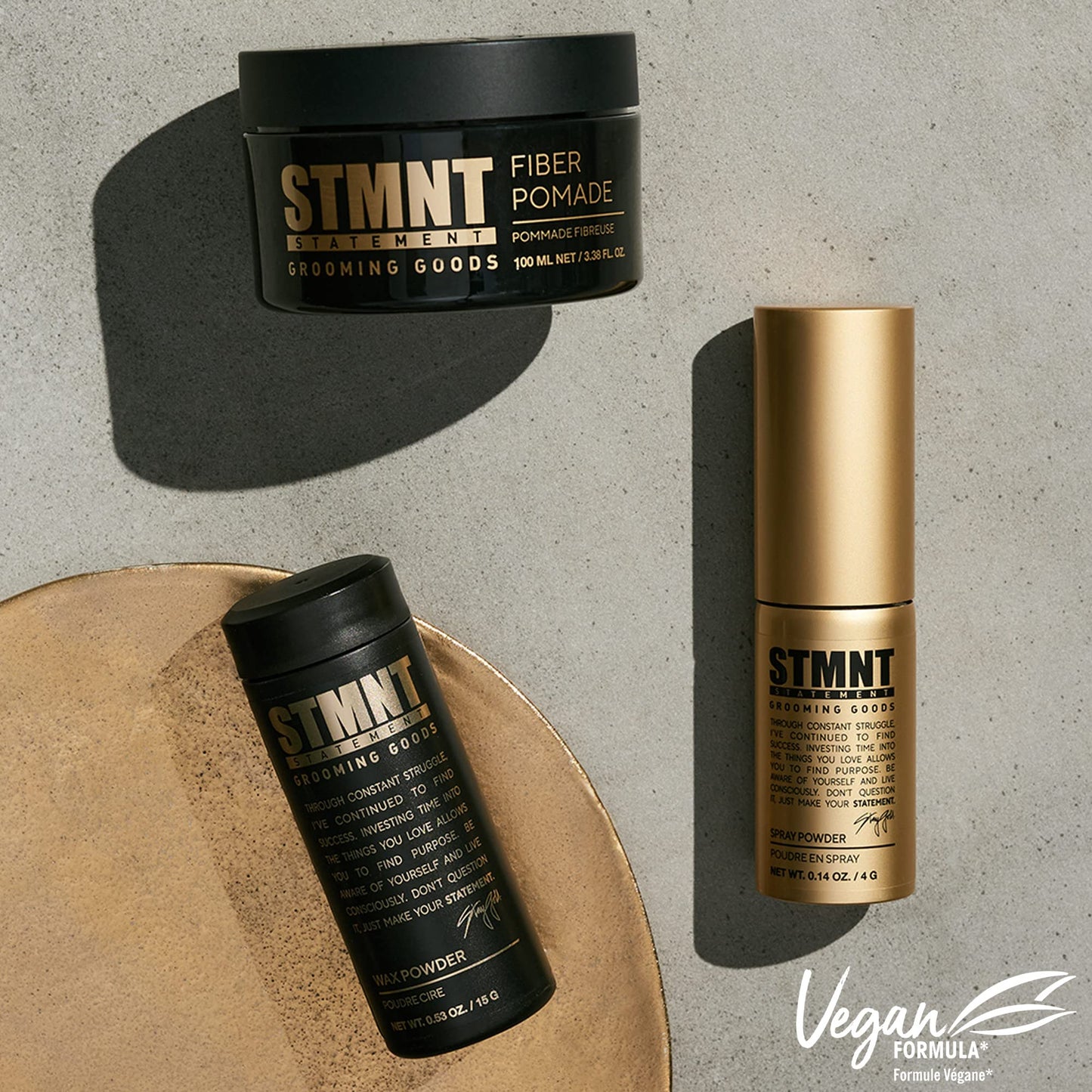 STMNT Grooming Goods Fiber Pomade, 3.38 oz | Semi-Matte Finish | Strong Control | Easy To Wash Out Beauty & Personal Care STMNT
