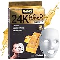 Azure Cosmetics 24K Gold Firming Face Mask- Anti Aging, Hydrating, Toning & Firming Facial Mask - Helps Reduce Wrinkles & Fine Lines with Hyaluronic Beauty & Personal Care Azure Cosmetics