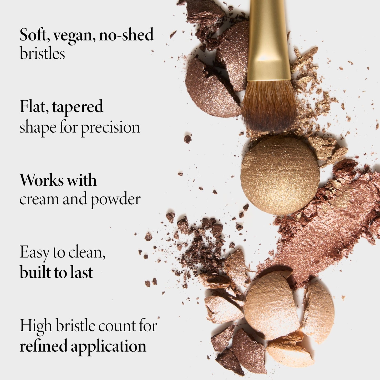 LAURA GELLER All-Over Eye Shadow Brush - Tapered Eyeshadow Brush with High Bristle Count - Ultra-Soft Eyeshadow Blending Brush for Precision Beauty & Personal Care LAURA GELLER NEW YORK