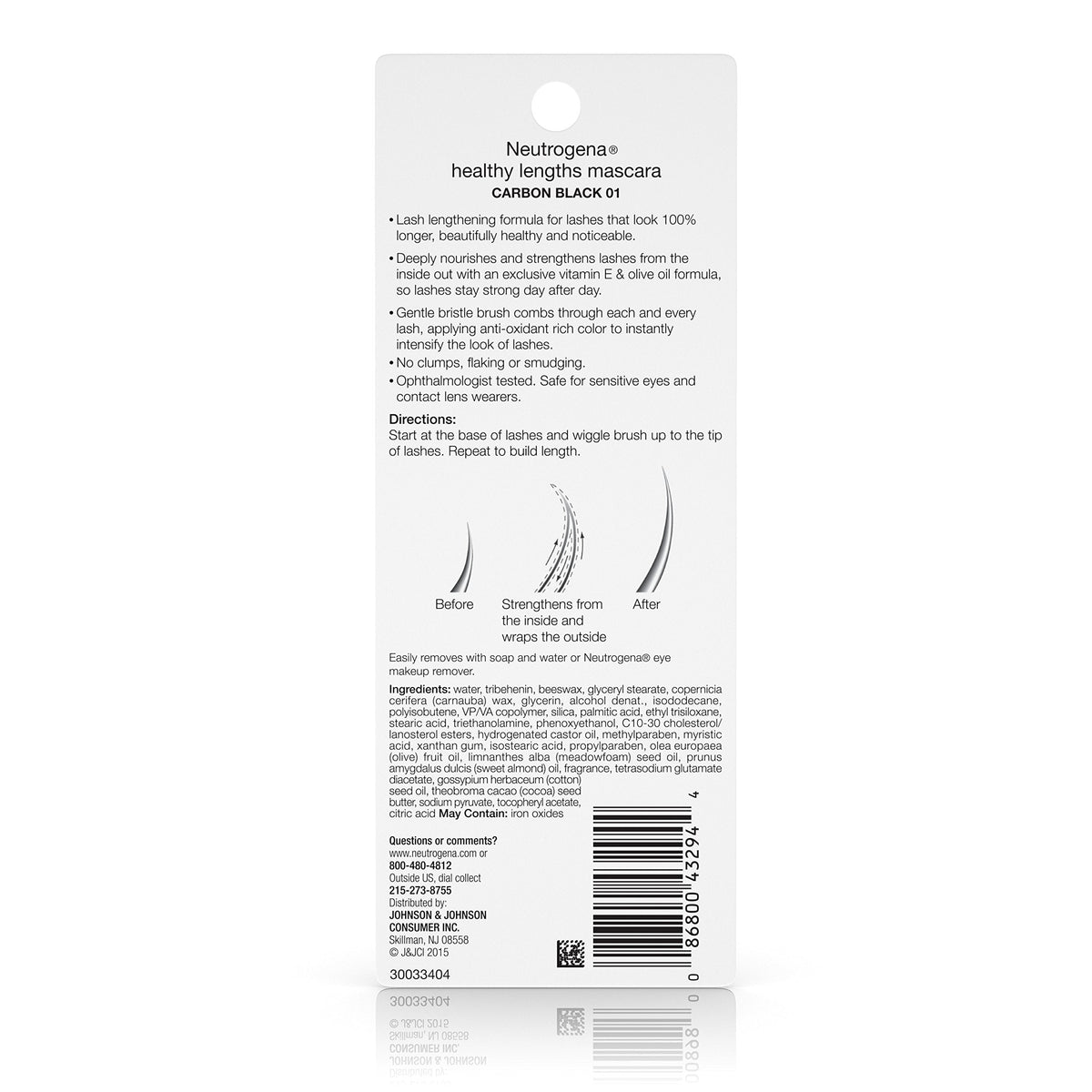 Neutrogena Healthy Lengths Mascara, Carbon Black 01, 0.21 Ounce Beauty & Personal Care Neutrogena