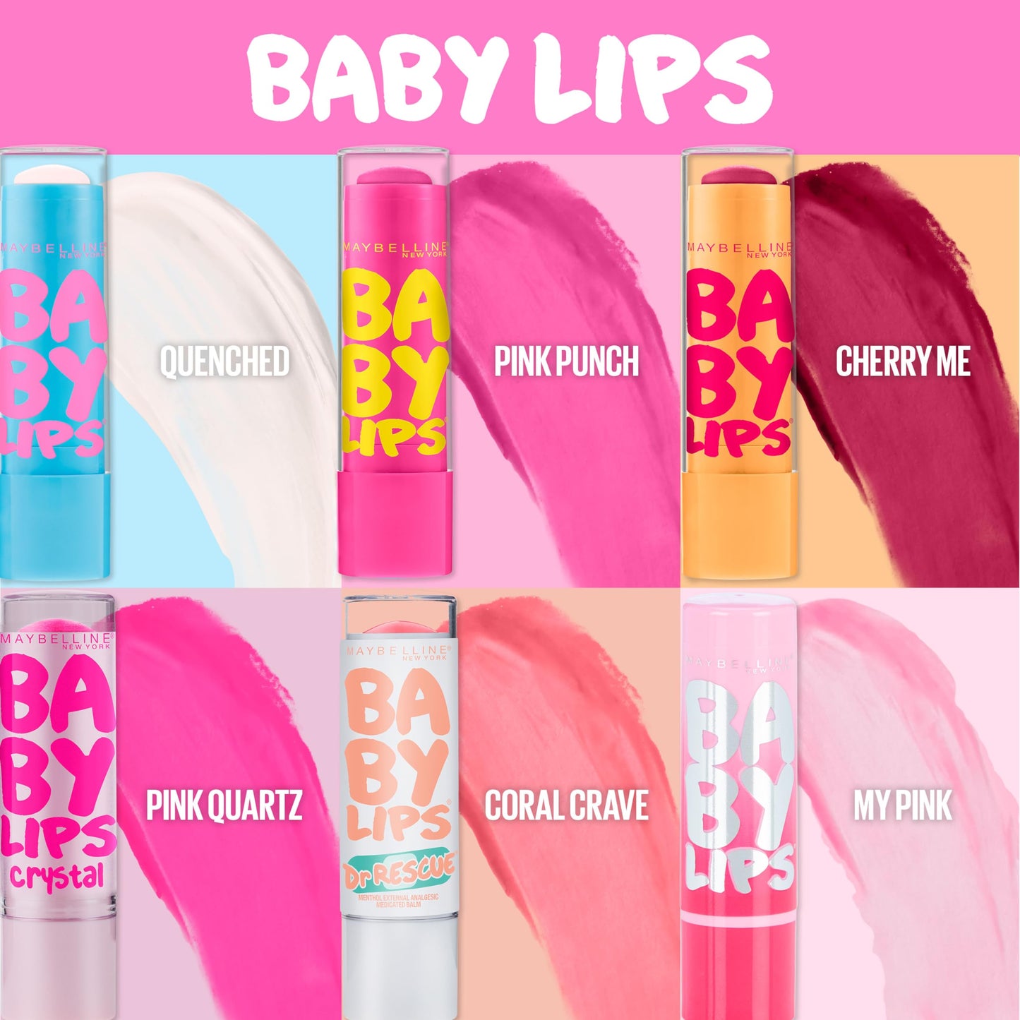 Maybelline Baby Lips Moisturizing Lip Balm , Cherry Me 0.15 oz (Pack of 2) Beauty & Personal Care MAYBELLINE