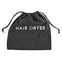 Jerdon 12” x 12” Gray Hair Dryer Bag with Drawstring Beauty & Personal Care JERDON