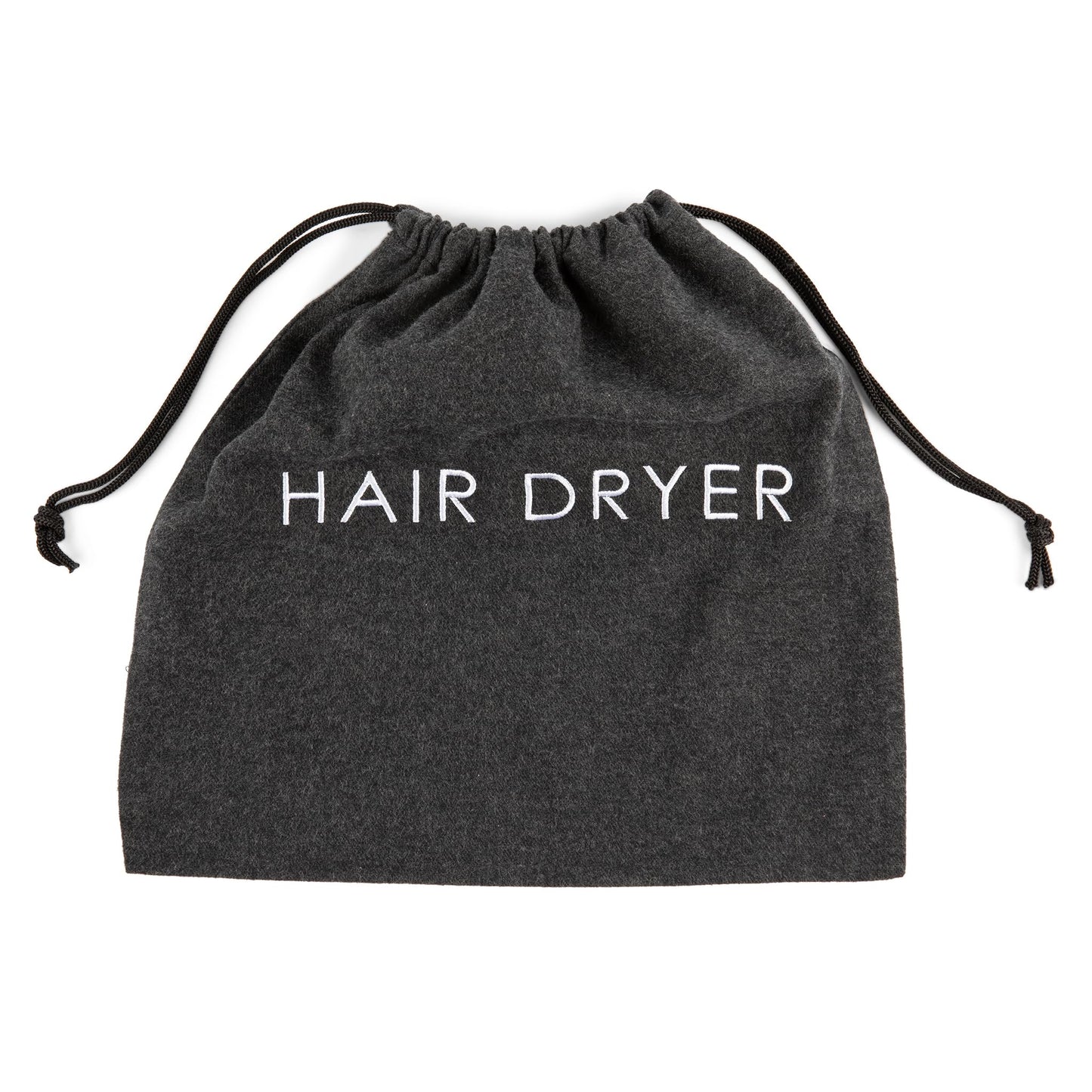 Jerdon 12” x 12” Gray Hair Dryer Bag with Drawstring Beauty & Personal Care JERDON