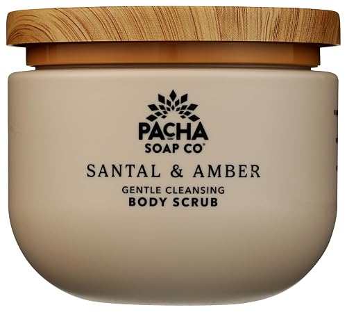 PACHA SOAP Santal & Amber Body Scrub, 15 OZ Beauty & Personal Care Pacha Soap Co