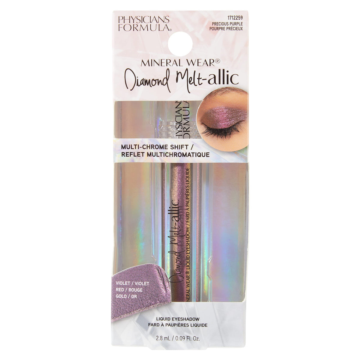 Cream Eyeshadow BY Physicians Formula Mineral Wear Diamond Metallic Eye Makeup Precious Purple Beauty & Personal Care Physicians Formula